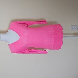 Lilly pulitzer pink 3/4 sleeve sweater sz xs/s